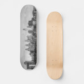 Skateboard Horizon de Philadelphie en noir et blanc (Recto)