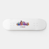 Skateboard horizonte orlando acuarela (Horz)