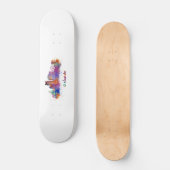 Skateboard horizonte orlando acuarela (Recto)