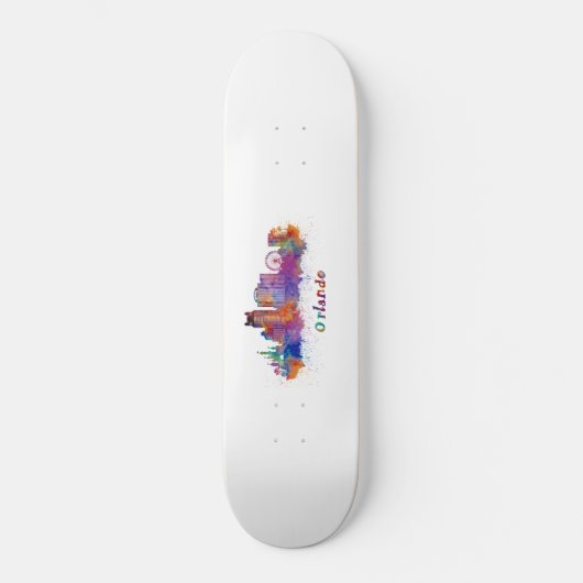 Skateboard horizonte orlando acuarela (Recto)
