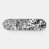 Skateboard Horloge Angel drapeau Rose Patinage Planche à roul (Horz)