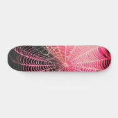 Skateboard Hot rose noir Déplaisant Spider Web Éffrayant (Horz)