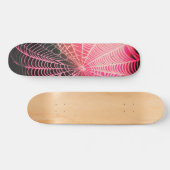 Skateboard Hot rose noir Déplaisant Spider Web Éffrayant (Horz)