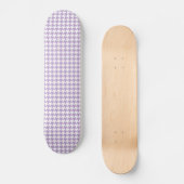 Skateboard Houndstooth Lilac et blanc (Recto)