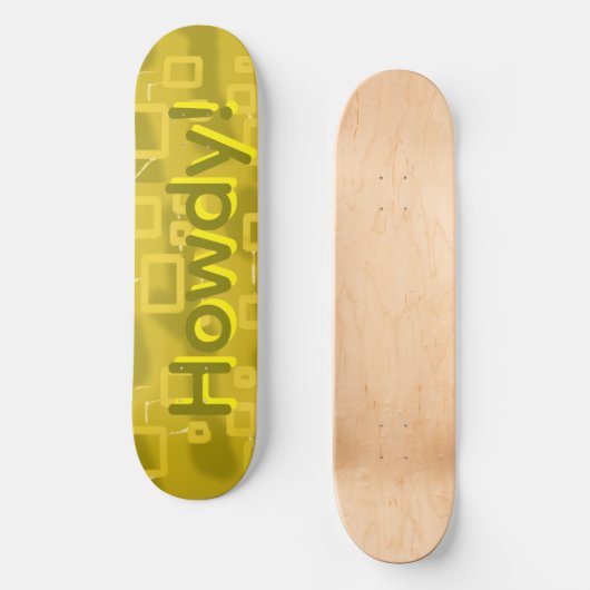Skateboard Howdy Geometric  (Recto)