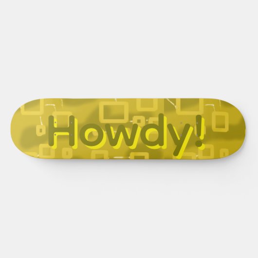 Skateboard Howdy Geometric (Horz)