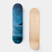Skateboard Howling Wolf en nature (Recto)