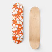 SKATEBOARD HULA HAÏIENNE (HIBISCUS) ORANGE (Recto)