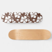 SKATEBOARD HULA HAWAÏEN (HIBISCUS) BRUN (Horz)