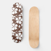 SKATEBOARD HULA HAWAÏEN (HIBISCUS) BRUN (Recto)