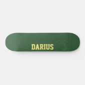 Skateboard Hunter Green Nom moderne | Classique tendance (Horz)