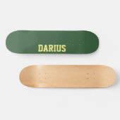 Skateboard Hunter Green Nom moderne | Classique tendance (Horz)