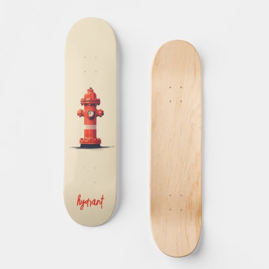 Skateboard Hydrant orange (Recto)
