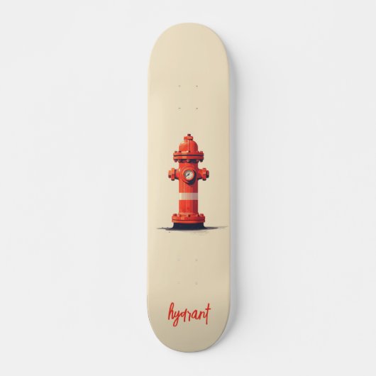 Skateboard Hydrant orange (Devant)
