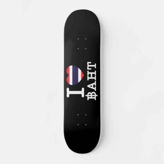 Skateboard I Heart (Amour) Baht (Recto)
