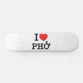 Skateboard I Heart (Amour) Pho (Horz)