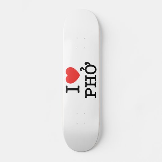 Skateboard I Heart (Amour) Pho (Recto)
