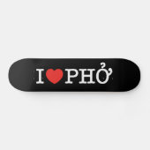Skateboard I Heart (Amour) Pho (Horz)
