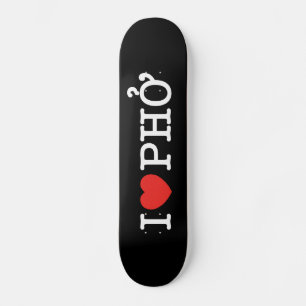 Skateboard I Heart (Amour) Pho
