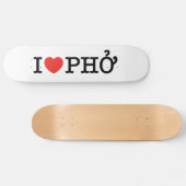 Skateboard I Heart (Amour) Pho (Horz)