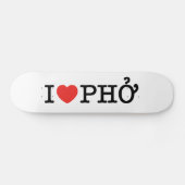 Skateboard I Heart (Amour) Pho (Horz)