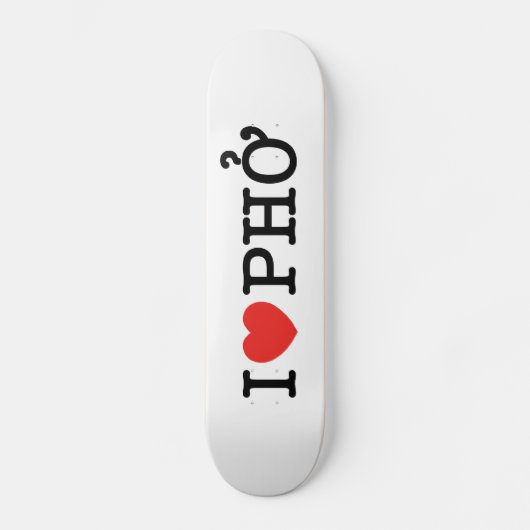 Skateboard I Heart (Amour) Pho (Recto)