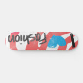 Skateboard I Heart Fashion Aqua (Horz)