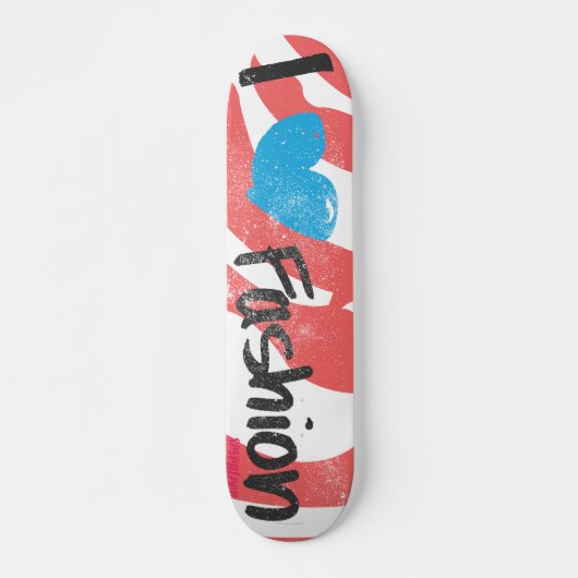 Skateboard I Heart Fashion Aqua (Devant)