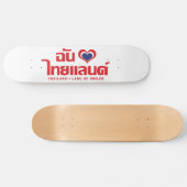 Skateboard I Heart (Love) Thaïlande ♥ Langage thaï Script (Horz)