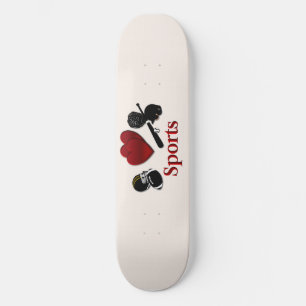 Skateboard I Heart Sports