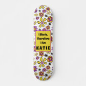 Skateboard I Patinage Super Retro Nom personnalisable Skatebo (Devant)