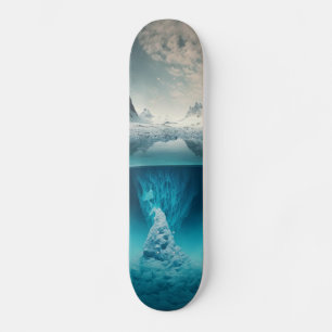 Skateboard Icy Mountain View