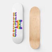 Skateboard Idée cadeau Gaymer, Gamers LGBTQ (Recto)