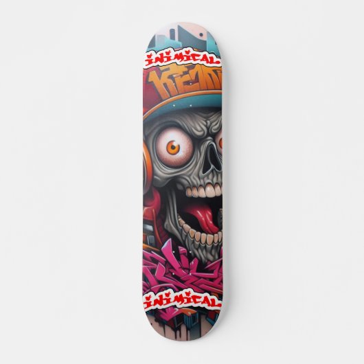 Skateboard Illustration abimique' Skully (Devant)
