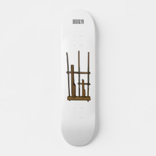 Skateboard Illustration Angkpoumon