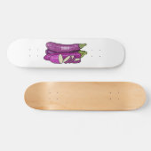 Skateboard Illustration d'aubergine (Horz)