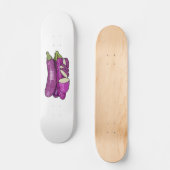 Skateboard Illustration d'aubergine (Recto)