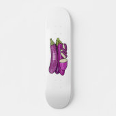 Skateboard Illustration d'aubergine (Devant)