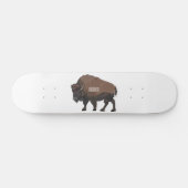 Skateboard Illustration de bison (Horz)