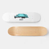 Skateboard Illustration de camion à ordures (Horz)