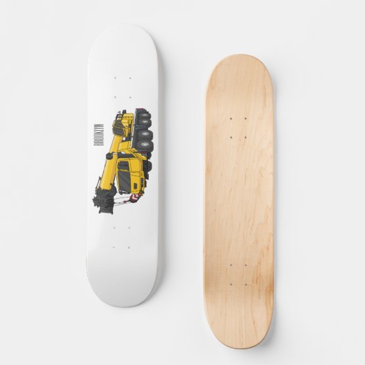 Skateboard Illustration de camion de grue (Recto)