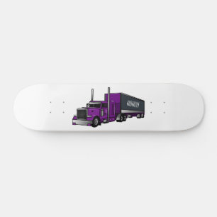 Skateboard Illustration de camion semi-remorque