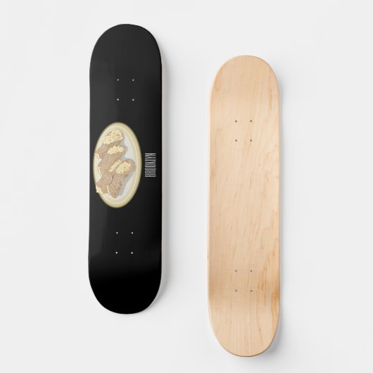 Skateboard Illustration de Cannoli (Recto)