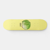 Skateboard Illustration de caricature de laitue (Horz)