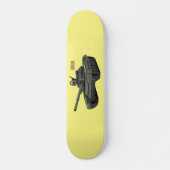 Skateboard Illustration de caricature de réservoir (Devant)