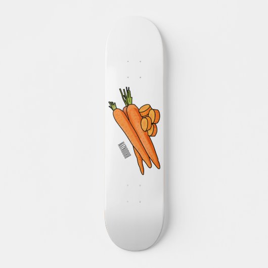 Skateboard Illustration de carotte (Devant)