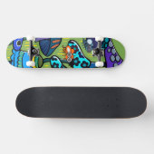 Skateboard Illustration de champignon coloré  (Horz)