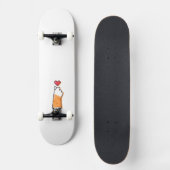 Skateboard Illustration de chat mignon (Recto)