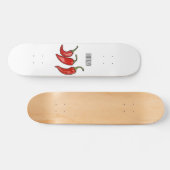 Skateboard Illustration de chili (Horz)