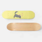 Skateboard Illustration de chinchilla gris mignon (Horz)